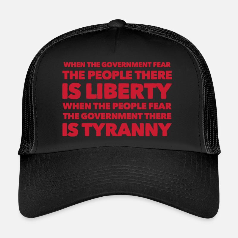 Fear the people - Trucker Cap - black/black