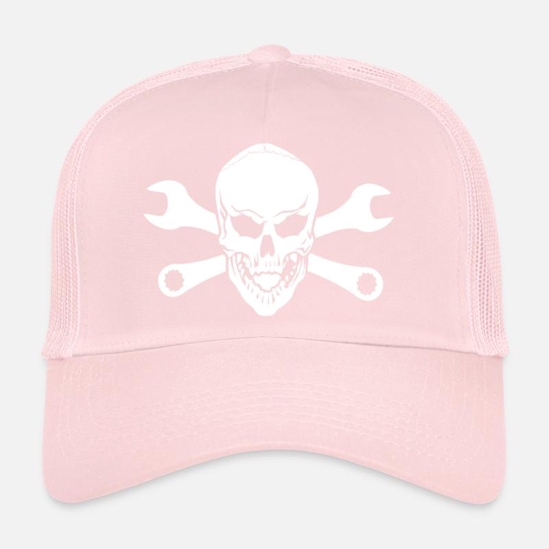 tête de mort avec clé Casquette trucker 