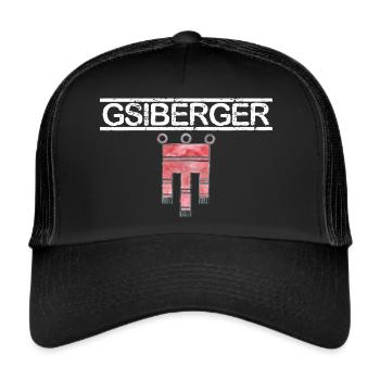 Gsiberger - Vorarlberger - Österreich - Trucker Cap - Schwarz/Schwarz - Vorne