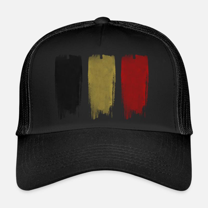 BELGIQUE - Casquette trucker  - noir/noir