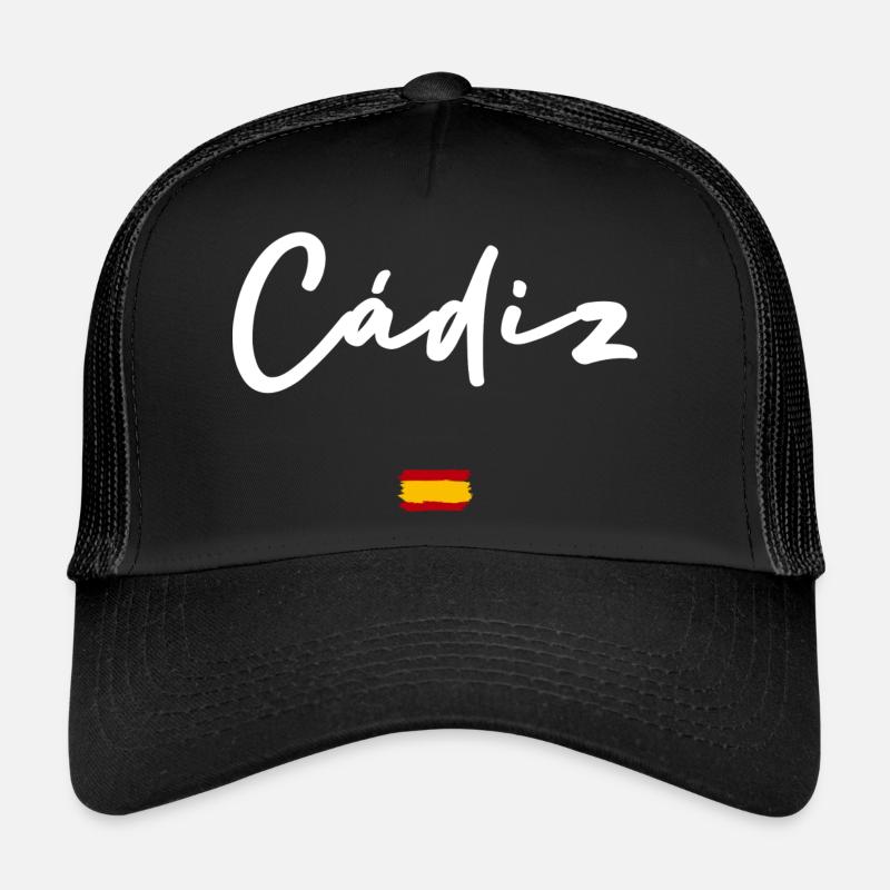CADIZ - Trucker Cap - Schwarz/Schwarz