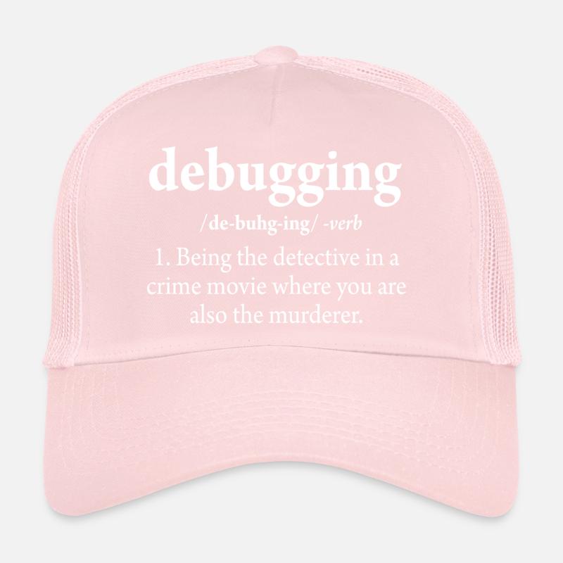 Debugging Definition Code Software Engineer Trucker Cap