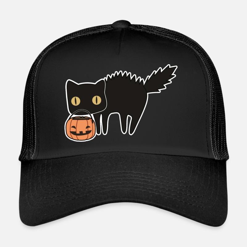 Cat Halloween Trucker Cap