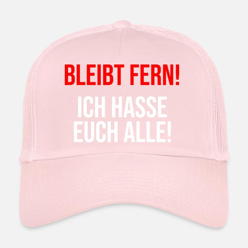 ich hasse Menschen Trucker Cap