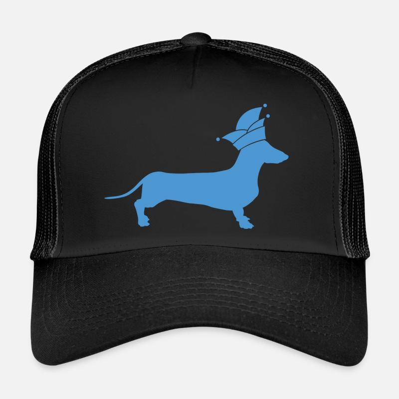Dackel Alaaf - Trucker Cap - Schwarz/Schwarz