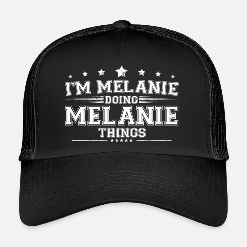Melanie - Trucker Cap - Schwarz/Schwarz