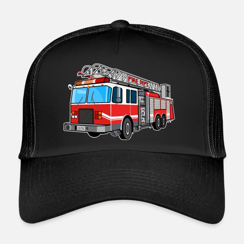 Pompiers, pompiers, pompiers, extincteurs Casquette trucker 