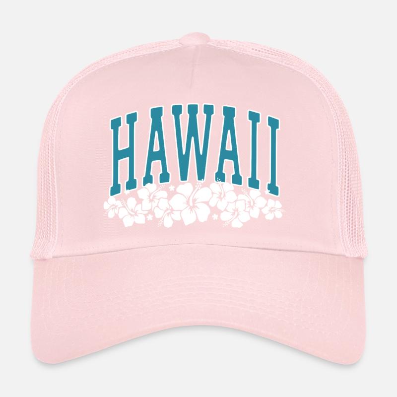 HAWAII - Hibiscus - Surfeur - Été Casquette trucker 