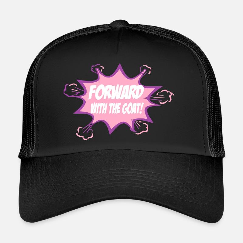 En avant avec la chèvre Casquette trucker 