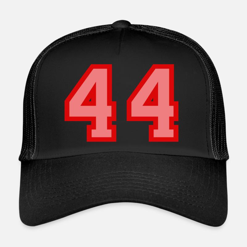 Cool Retro Retrostyle Numéro de maillot numéro de dos - Casquette trucker  - noir/noir