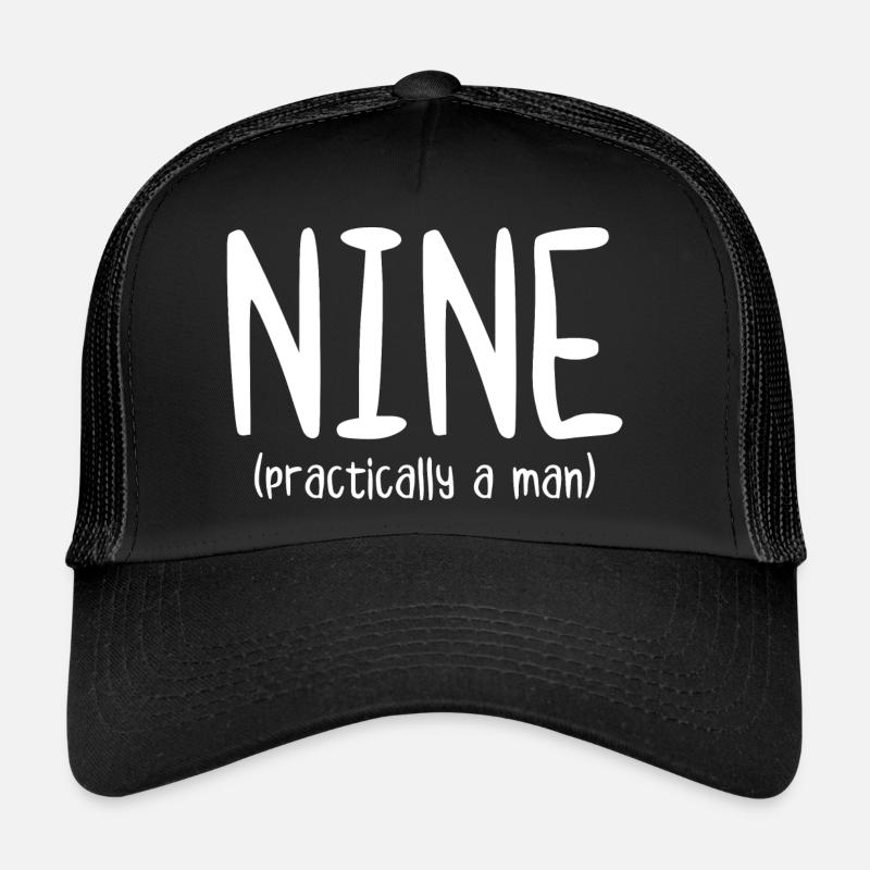 Neun praktisch ein Mann Trucker Cap