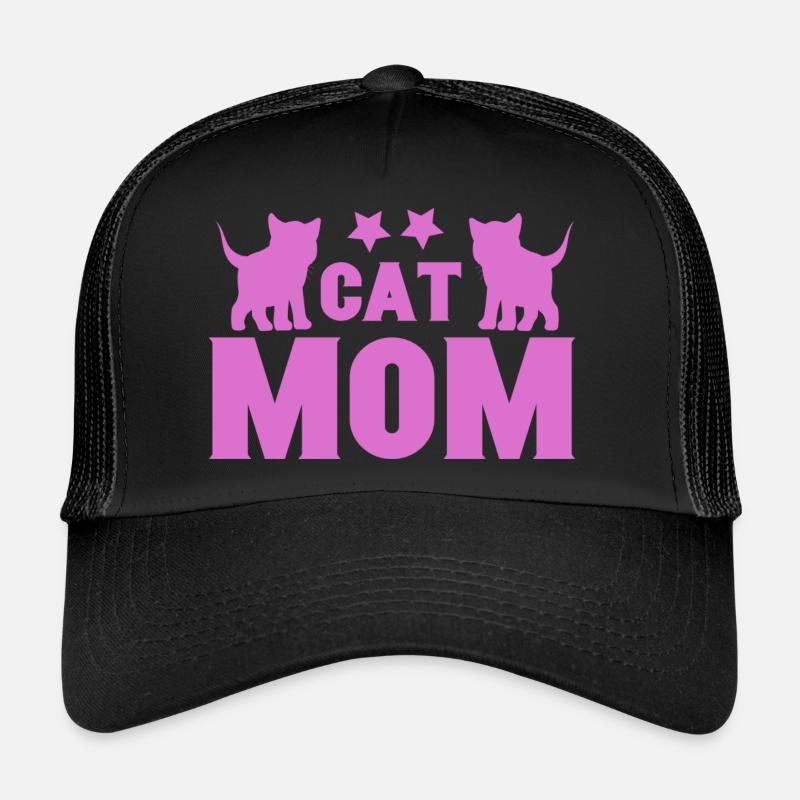 Chats Maman Chats Grand-mère Grand-mère Mère Maman Chat Casquette trucker 