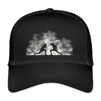 Fechter Fechtsport Fencer Fechten Fencing - Trucker Cap - black/black - Front