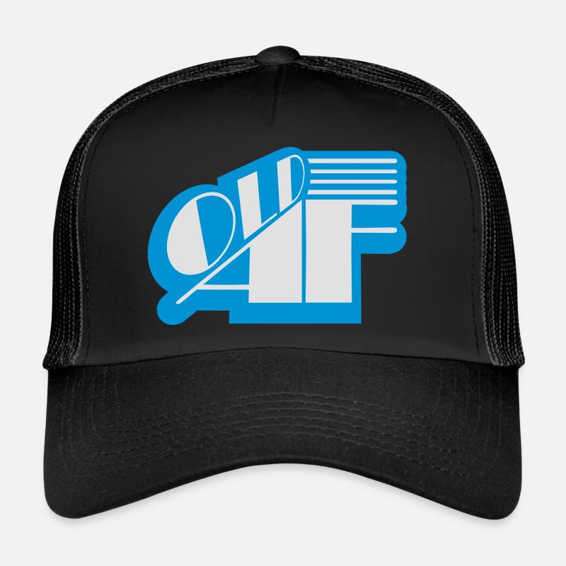 old AF Text Logo Trucker Cap