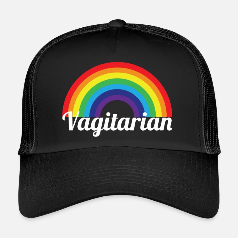 LGBTQ Nonbinary Colorful Rainbow Flag LGBTQ+ Pride Trucker Cap
