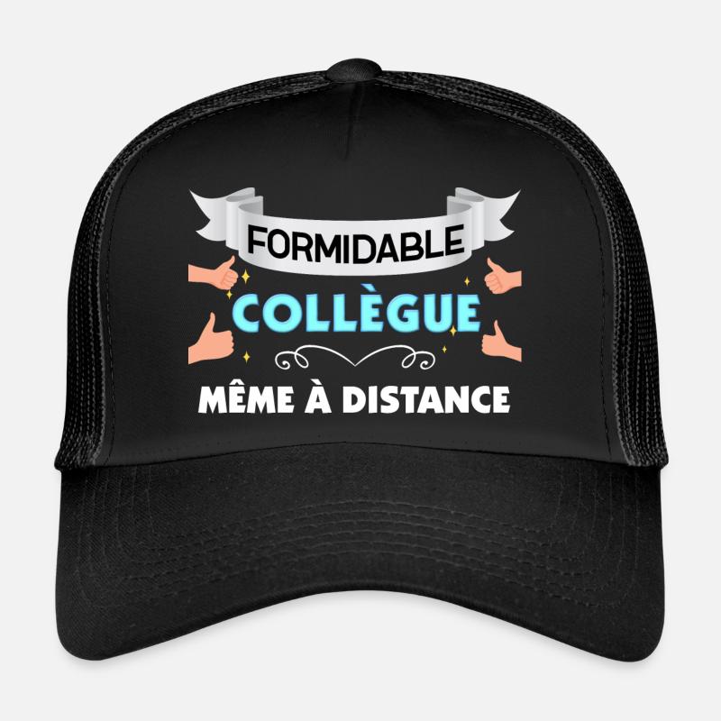 Formidable collègue meme a distance Casquette trucker 