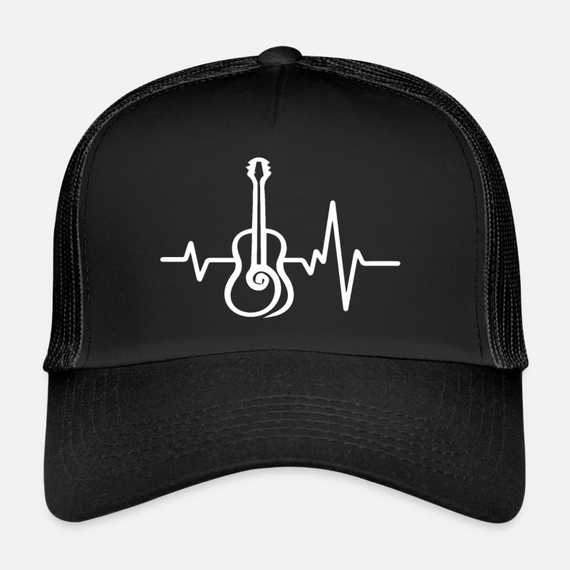 Guitar Heartbeat Trucker Cap