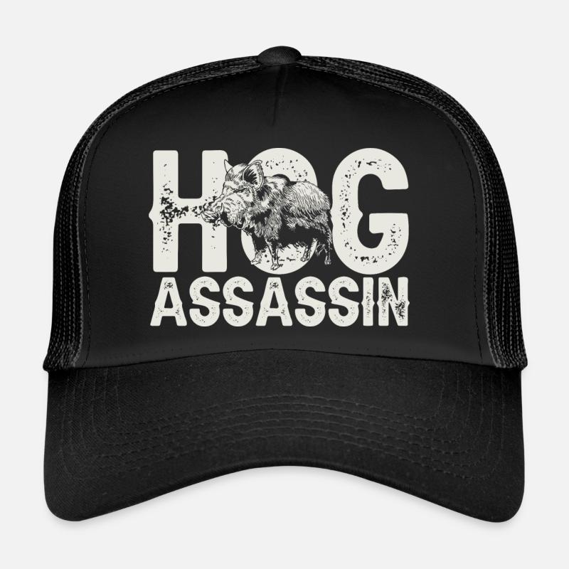 Wild boar hunting hunter wild boar Trucker Cap