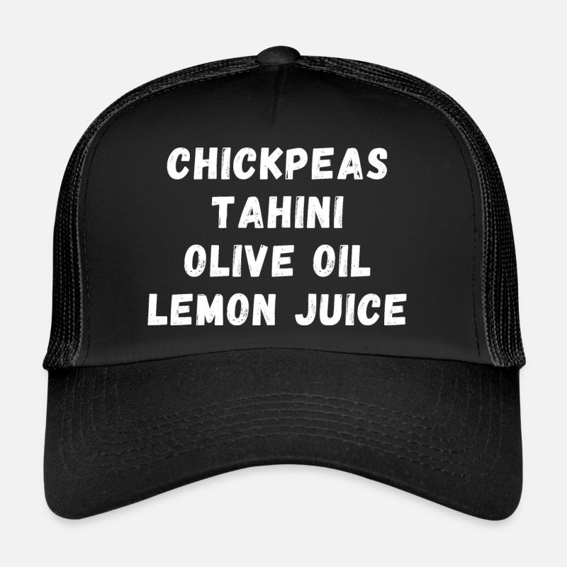Hummus - Chickpeas, Tahini, Olive Oil, Lemon Juice Trucker Cap