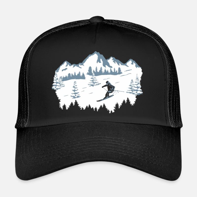 Skiing, Skiing, Skiing, Snow Trucker Cap