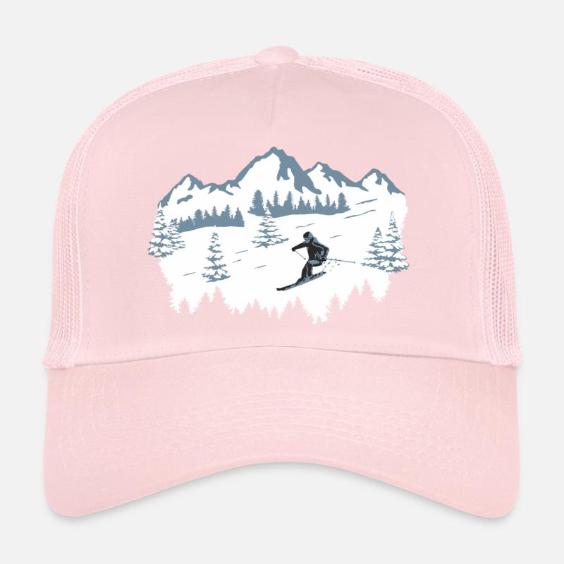 Ski, Ski, Ski, Neige Casquette trucker 