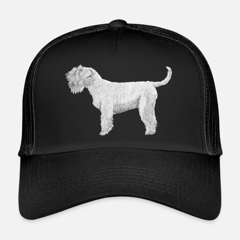 Irish SoftCoated WheatenTerrier - Trucker Cap - black/black