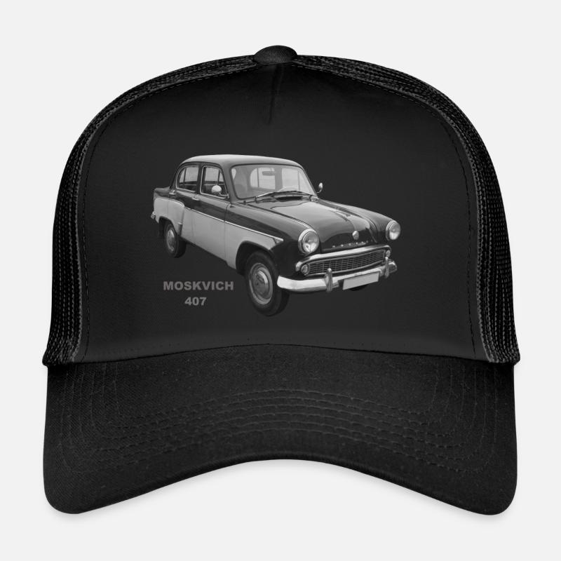 Moskvich 407 USSR Russia Oldtimer Ostalgie Trucker Cap
