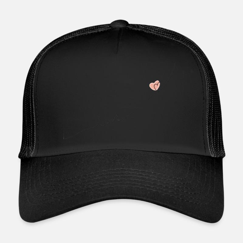 Love - Trucker Cap - Schwarz/Schwarz
