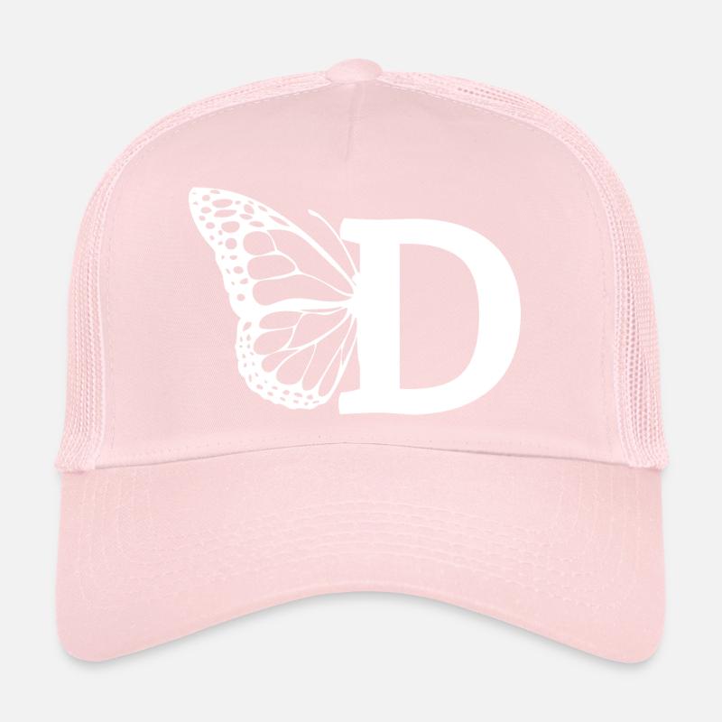 lettre d papillon Casquette trucker 