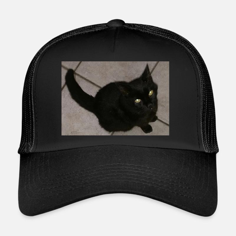 Black cat Trucker Cap
