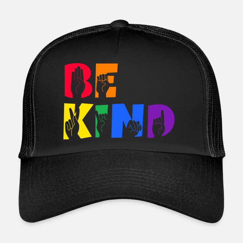 Be Kind Deaf Pride Trucker Cap