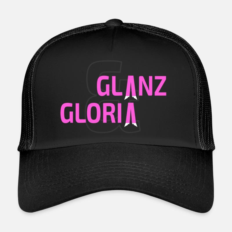 Glanz und Gloria - Trucker Cap - Schwarz/Schwarz