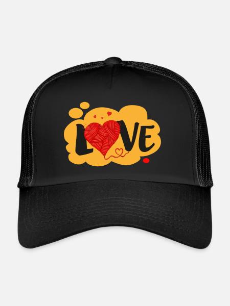 LOVE wool - Trucker Cap - Schwarz/Schwarz