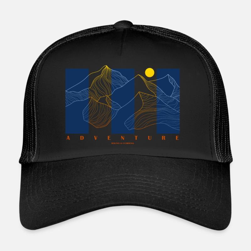 Mountain Graphic - Trucker Cap - black/black
