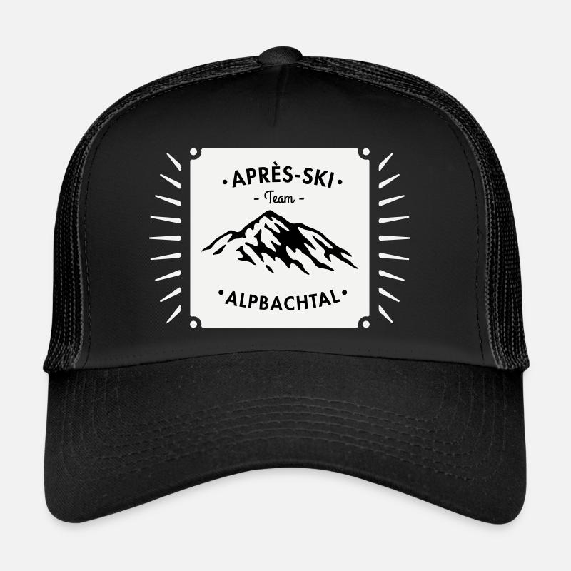 Après-Ski ALPBACH - Trucker Cap - Schwarz/Schwarz