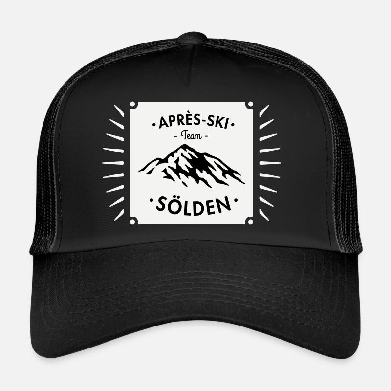 Après-Ski Sölden - Casquette trucker - noir/noir