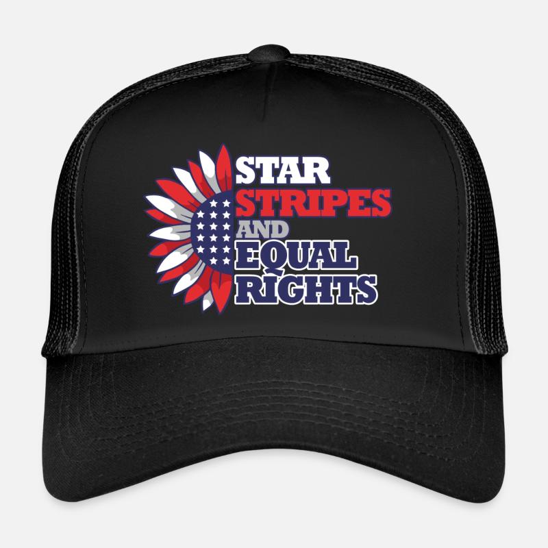 Star stripes and equality Trucker Cap