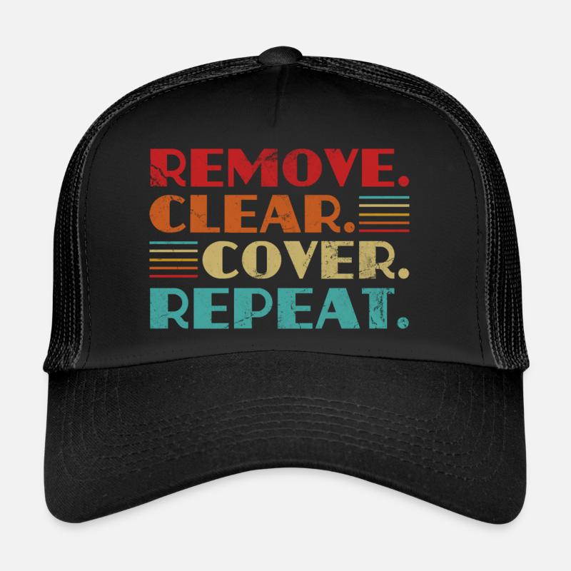 supprimer le couvercle transparent répéter Conception pour un tapis Casquette trucker 