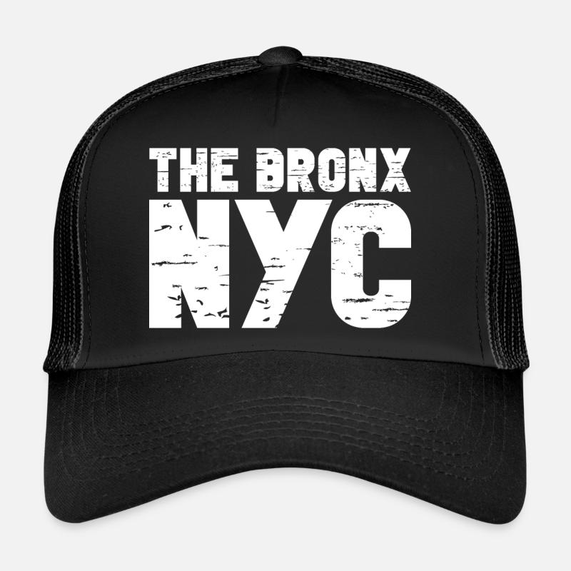 Le Bronx - Casquette trucker  - noir/noir