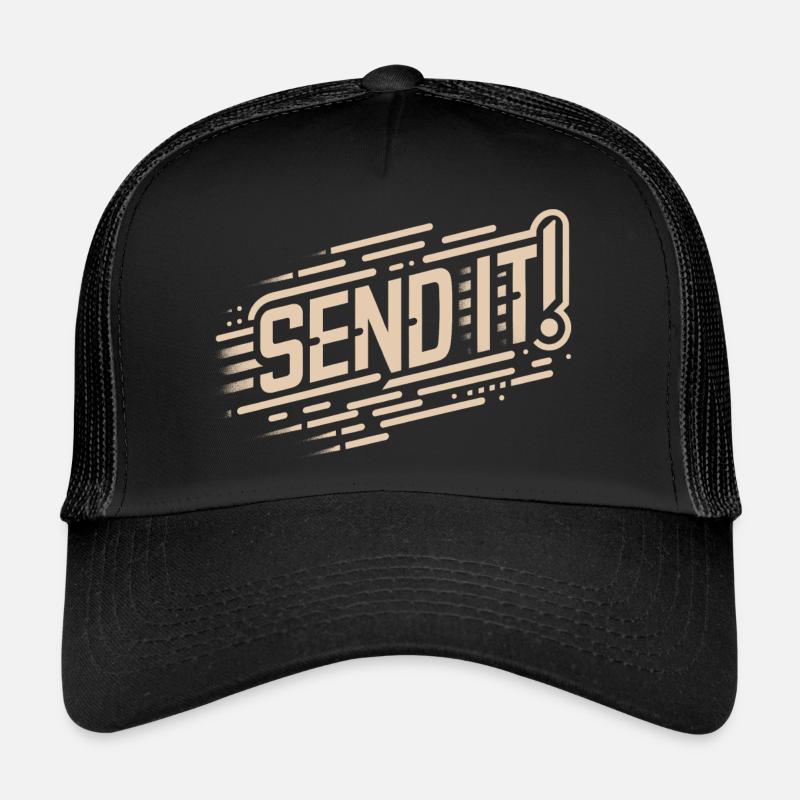 SEND IT Parkour - Trucker Cap - Schwarz/Schwarz