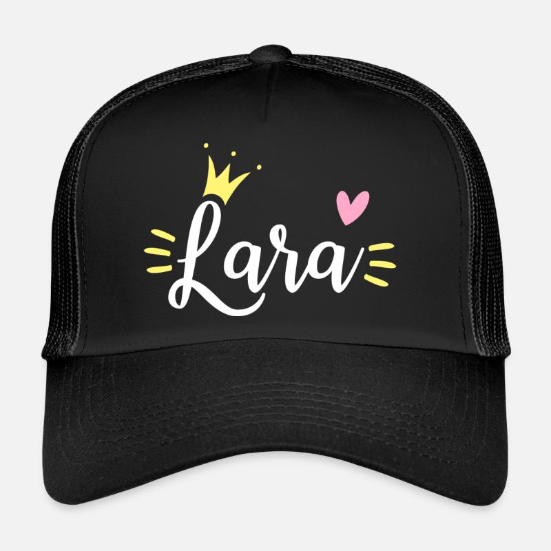 Couronne de nom Lara Casquette trucker 