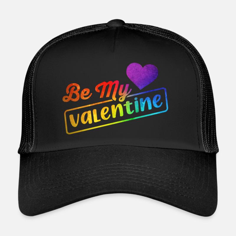 Aimez-moi la Saint-Valentin Joyeux Valentin Saint-Valentin Casquette trucker 