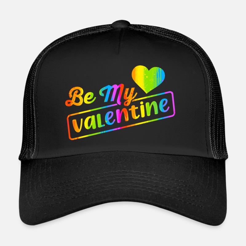 Aimez-moi la Saint-Valentin Joyeux Valentin Saint-Valentin Casquette trucker 