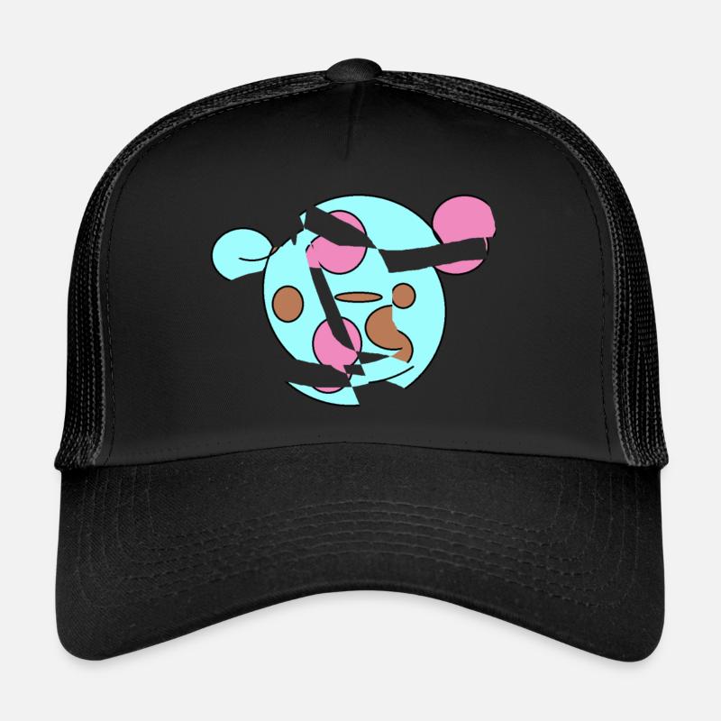 Welt Bär Kurios - Trucker Cap - Schwarz/Schwarz