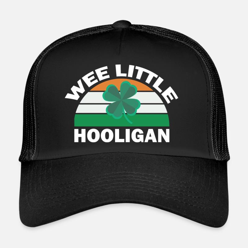 St Patricks Day Wee Little Hooligan Funny Trucker Cap