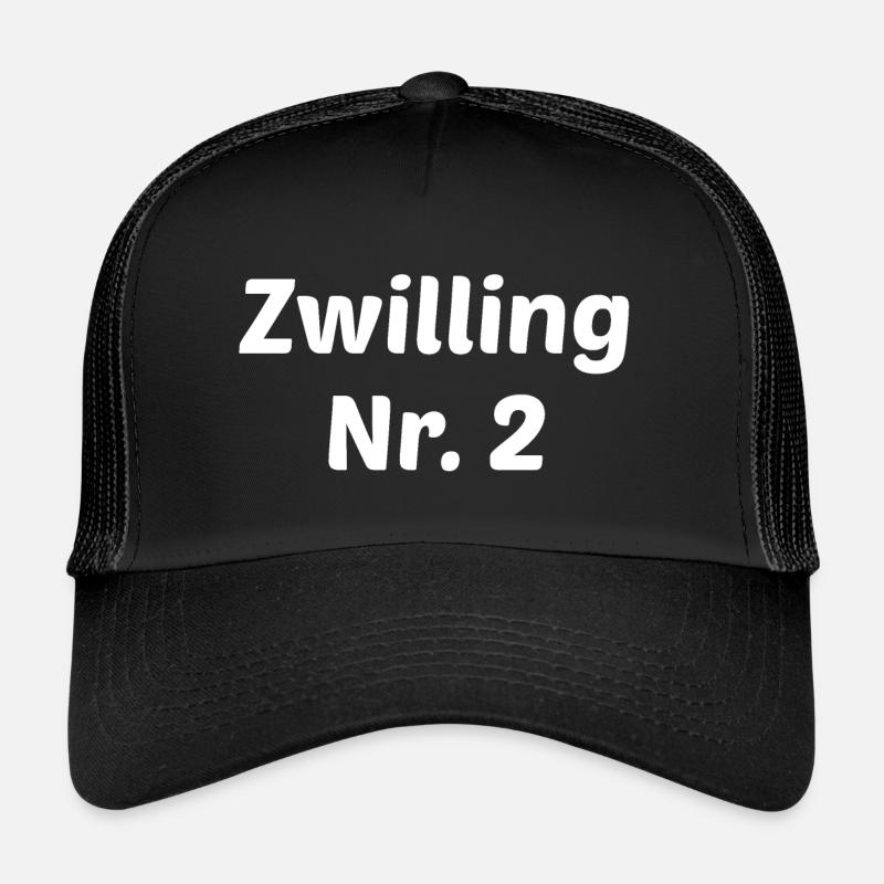 Zwilling Nr.2 Zwillinge Geschenk Trucker Cap