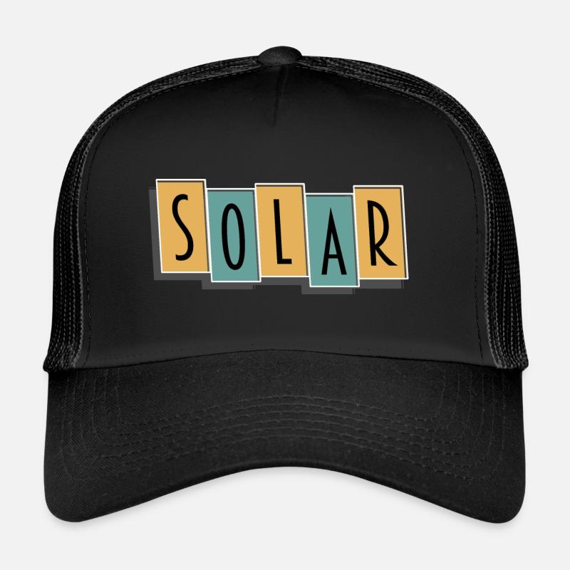 Solar | Hotelanzeiger - Trucker Cap - Schwarz/Schwarz