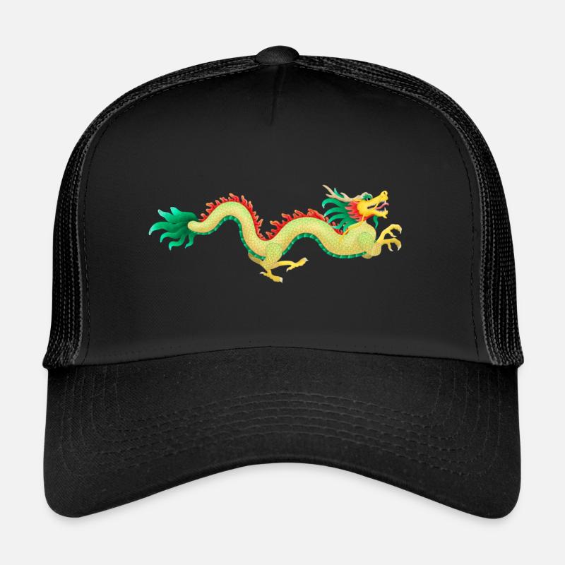 Chinesischer Drache traditionell Asien Geschenk Trucker Cap
