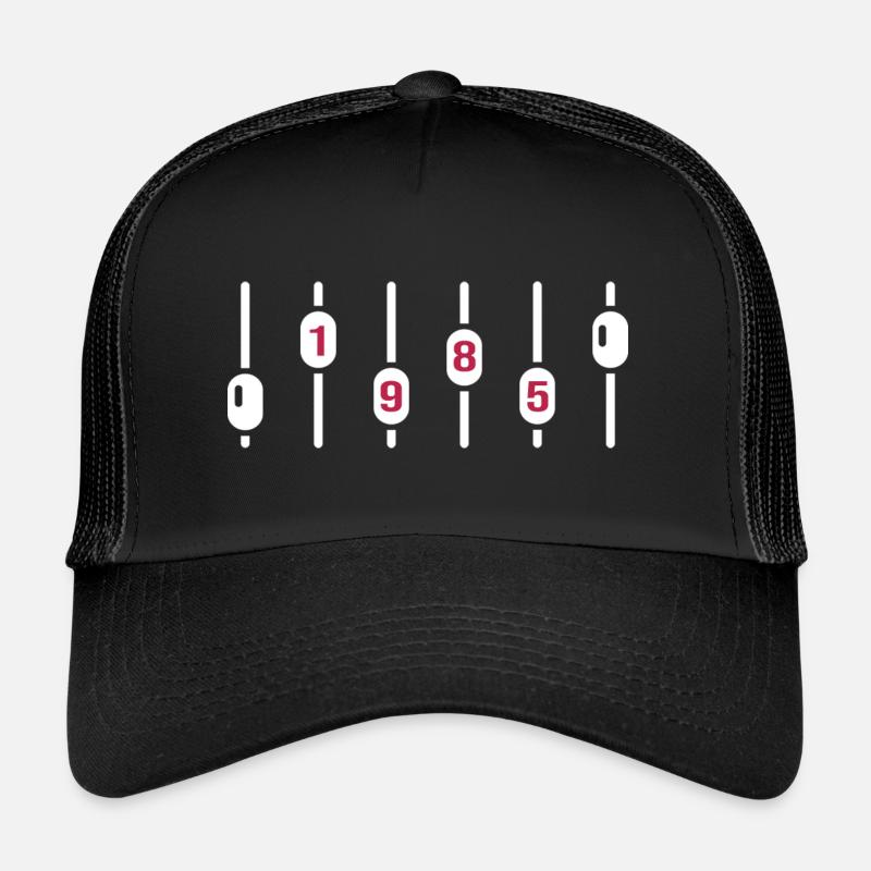 1985 geburtstag jubiläum sound engineer dj disco - Trucker Cap - Schwarz/Schwarz