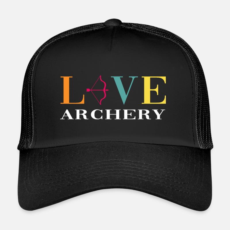 Archery Bogenschütze Pfeil und Bogen Zielscheibe Trucker Cap